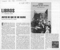 Antes de que se me olvide  [artículo] Rodrigo Pinto