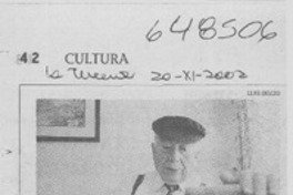 Gonzalo Rojas cierra su ciclo poético  [artículo]