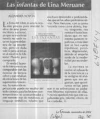 Las infantas de Lina Meruane  [artículo] Alejandra Novoa