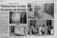 Viñamarinas revelan los gustos de Neruda  [artículo]