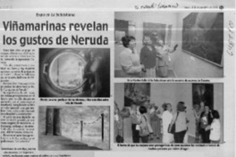 Viñamarinas revelan los gustos de Neruda  [artículo]