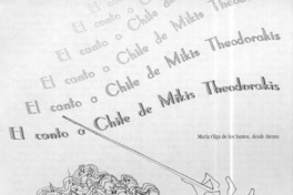 El canto a Chile de Mikis Theodorakis  [artículo] María Olga de los Santos