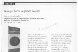 Navegar hacia un futuro posible  [artículo] Martín Hopenhayn