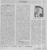 ¡Los echaremos de menos!  [artículo] Carlos René Ibacache I.