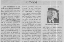 ¡Los echaremos de menos!  [artículo] Carlos René Ibacache I.