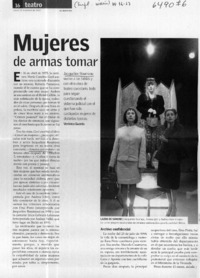 Mujeres de armas a tomar  [artículo] Verónica Guarda