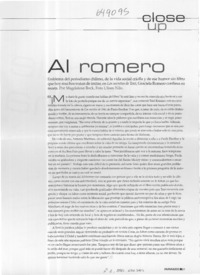 Al romero  [artículo] Magdalena Bock