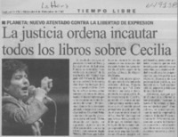 La justicia ordena incautar todos los libros sobre Cecilia  [artículo]