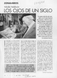 Los ojos de un siglo  [artículo] Ana Victoria Esfornos