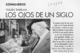 Los ojos de un siglo  [artículo] Ana Victoria Esfornos