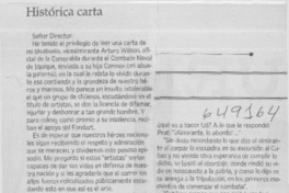Histórica carta  [artículo] María Cecilia Merino Salas