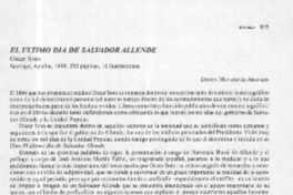 El último día de Salvador Allende  [artículo] Danny Monsálvez Araneda