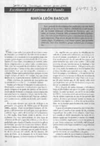 María León Bascur  [artículo]