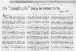 Un "imaginaria" para la imaginaria  [artículo] Virginia Vidal