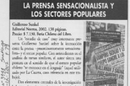 La prensa sensacionalista y los sectores populares  [artículo] Max Demian