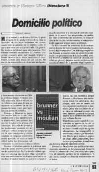 Domicilio político  [artículo] Camilo Marks