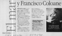 El mar y Francisco Coloane  [artículo]