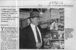 Huneeus, "Cuadro de Matta debe salir de La Moneda"  [artículo] Sergio Rodríguez