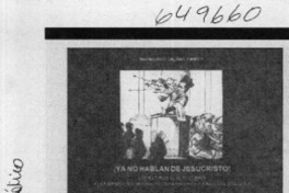 ¡Ya no hablan de Jesucristo!  [artículo]
