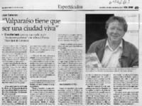 "Valparaíso tiene que ser una ciudad viva"  [artículo]