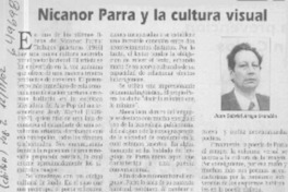 Nicanor Parra y la cultura visual  [artículo] Juan Gabriel Araya Grandón