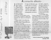 A corazón abierto  [artículo] Carolina Sandoval