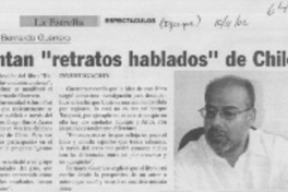 Presentan "retrato hablado" de Chile  [artículo]