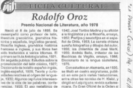 Rodolfo Oroz  [artículo]