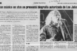 Con música en vivo se presentó biografía autorizada de Los Jaivas  [artículo]