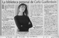 La biblioteca personal de Carla Guelfenbein  [artículo]