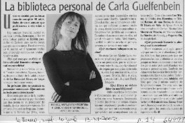 La biblioteca personal de Carla Guelfenbein  [artículo]