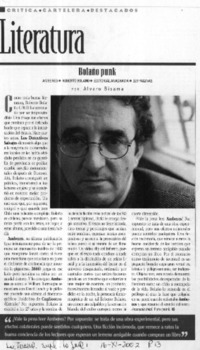 Bolaño punk  [artículo] Alvaro Bisama