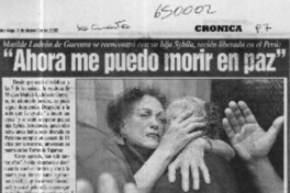 "Ahora me puedo morir en paz"  [artículo]