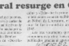 Gabriela Mistral resurge en Colombia  [artículo]