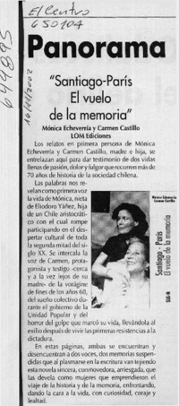"Santiago-París, el vuelo de la memoria"  [artículo] Manuel Herrera