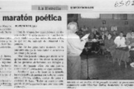 Realizaron maratón poética  [artículo]