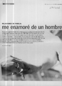 Me enamoré de un hombre casado  [artículo] María Paz Lagos V.