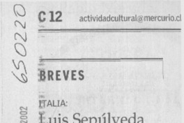 Luis Sepúlveda a festival literario  [artículo]