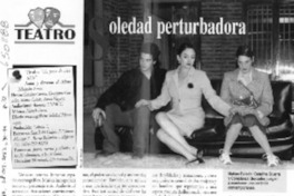 Soledad perturbadora  [artículo] Italo Passalacqua C.