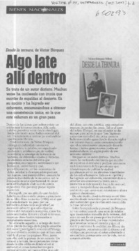 Algo late allí dentro  [artículo] Carla Matsuda