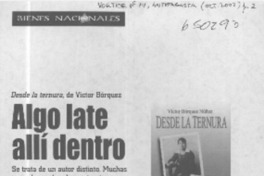 Algo late allí dentro  [artículo] Carla Matsuda