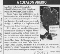 A corazón abierto  [artículo] Floridor Pérez