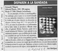 Disparen a la bandada  [artículo] Luis Rodríguez