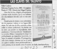 Las claves del talento  [artículo] Jordi Lloret