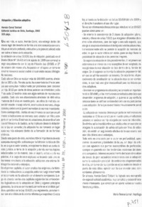 Adopción y filiación adoptiva  [artículo] María Teresa Larraín Aspillaga