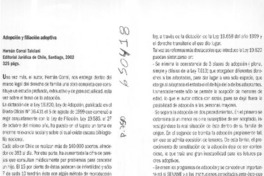 Adopción y filiación adoptiva  [artículo] María Teresa Larraín Aspillaga