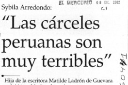 "Las cárceles peruanas son muy terribles"  [artículo] Pedro Lezaeta