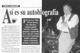 Así es su autobiografía  [artículo] Italo Passalacqua C.