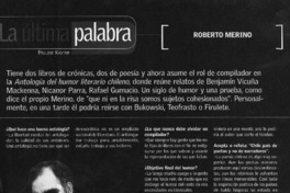 La última palabra  [artículo] Pauline Kantor