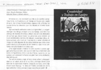 Creatividad y trabajo en equipo  [artículo]